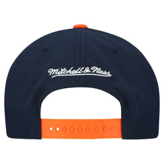 Houston Astros Cooperstown Collection Basic Flip Snapback Hat - White | Mitchell & Ness