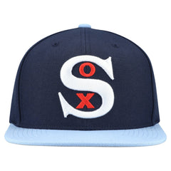 Chicago White Sox Cooperstown Collection Basic Flip Snapback Hat - Navy | Mitchell & Ness