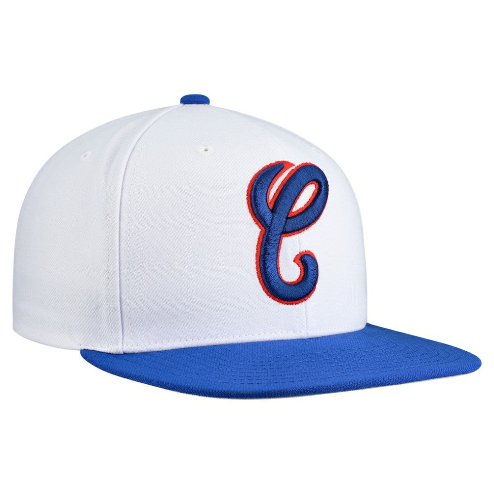 Chicago White Sox Cooperstown Collection Basic Flip Snapback Hat - White | Mitchell & Ness