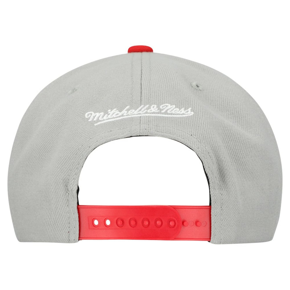 Boston Red Sox Cooperstown Collection Basic Flip Snapback Hat - Gray | Mitchell & Ness