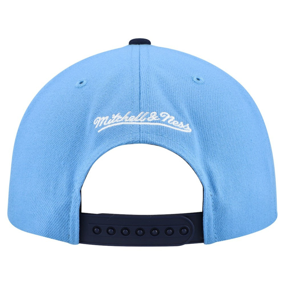 Chicago Cubs Cooperstown Collection Basic Flip Snapback Hat - Light Blue | Mitchell & Ness