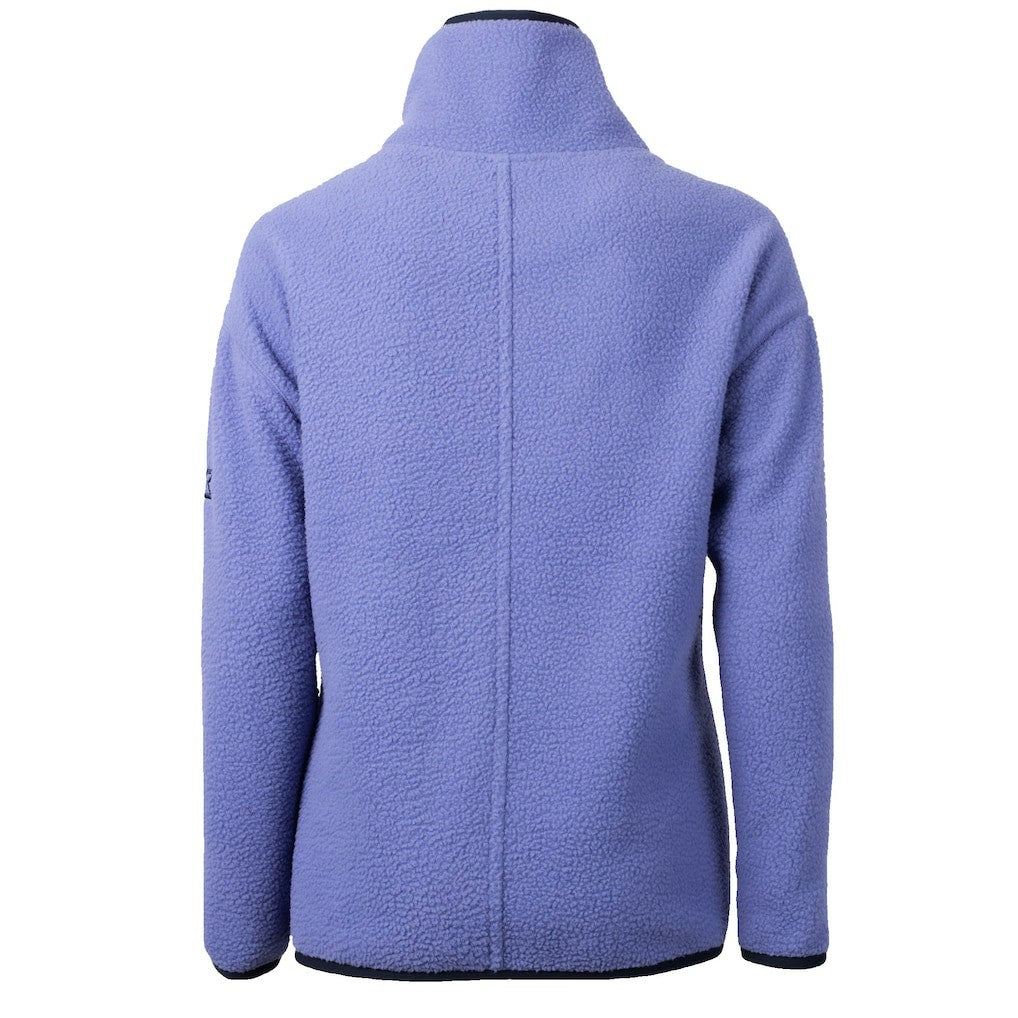 New England Patriots Cutter & Buck Women's Cascade Eco Fleece Half-Zip Jacket - Lavender for sale