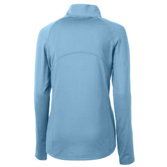 Washington Commanders Cutter & Buck Women's Adapt Eco Knit Stretch Recycled Half-Zip Top - Powder Blue sale