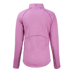Los Angeles Chargers Cutter & Buck Women's Peshastin Eco Fleece Recycled Half-Zip Top - Pink outlet