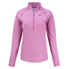 Green Bay Packers Cutter & Buck Women's Peshastin Eco Fleece Recycled Half-Zip Top - Pink for sale
