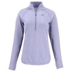 Green Bay Packers Cutter & Buck Women's Peshastin Eco Fleece Recycled Half-Zip Top - Purple cheap