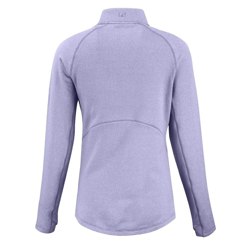 Philadelphia Eagles Cutter & Buck Women's Peshastin Eco Fleece Recycled Half-Zip Top - Purple on sale
