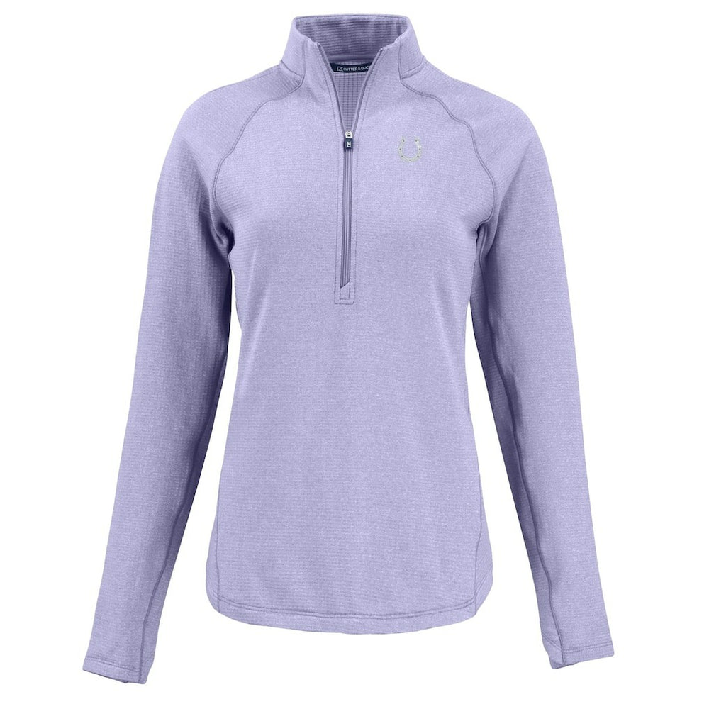 Indianapolis Colts Cutter & Buck Women's Peshastin Eco Fleece Recycled Half-Zip Top - Purple on sale
