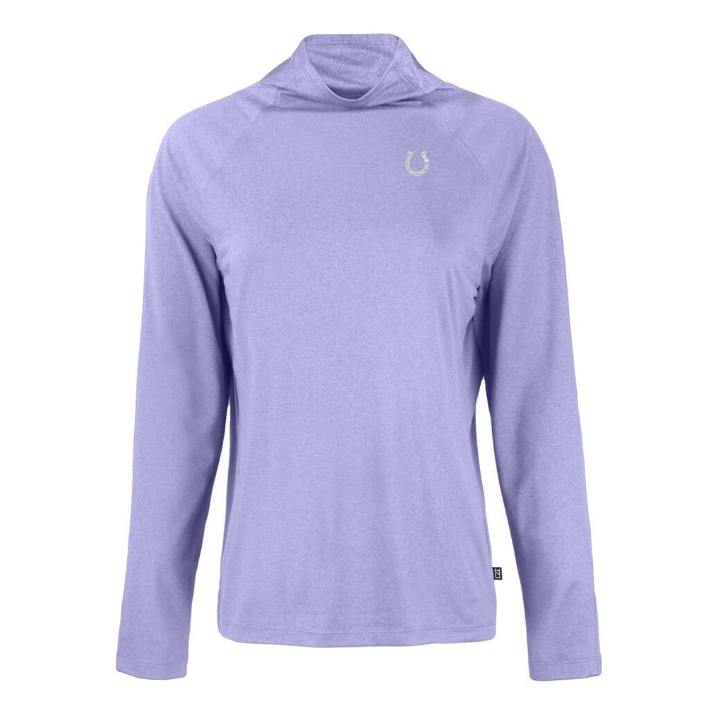 Indianapolis Colts Cutter & Buck Women's Coastline Epic Comfort Eco Recycled Funnel Neck Top - Purple on sale