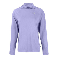 Indianapolis Colts Cutter & Buck Women's Coastline Epic Comfort Eco Recycled Funnel Neck Top - Purple on sale
