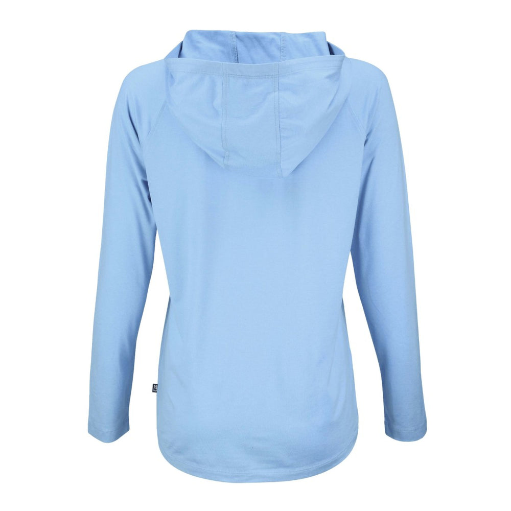 Denver Broncos Cutter & Buck Women's Coastline Epic Comfort Eco Recycled Long Sleeve Hoodie T-Shirt - Powder Blue cheap