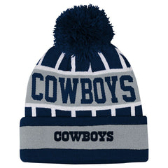 Dallas Cowboys Outerstuff Youth Go Fast Cuffed Knit Hat with Pom - Navy sale