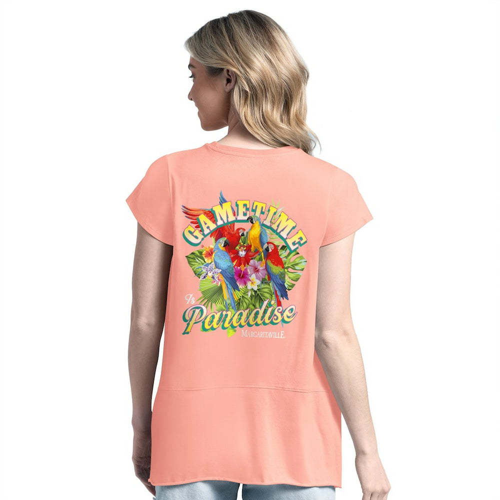 Miami Dolphins Margaritaville Women's Gametime Is Paradise T-Shirt - Pink cheap