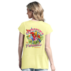 Pittsburgh Steelers Margaritaville Women's Gametime Is Paradise T-Shirt - Yellow outlet