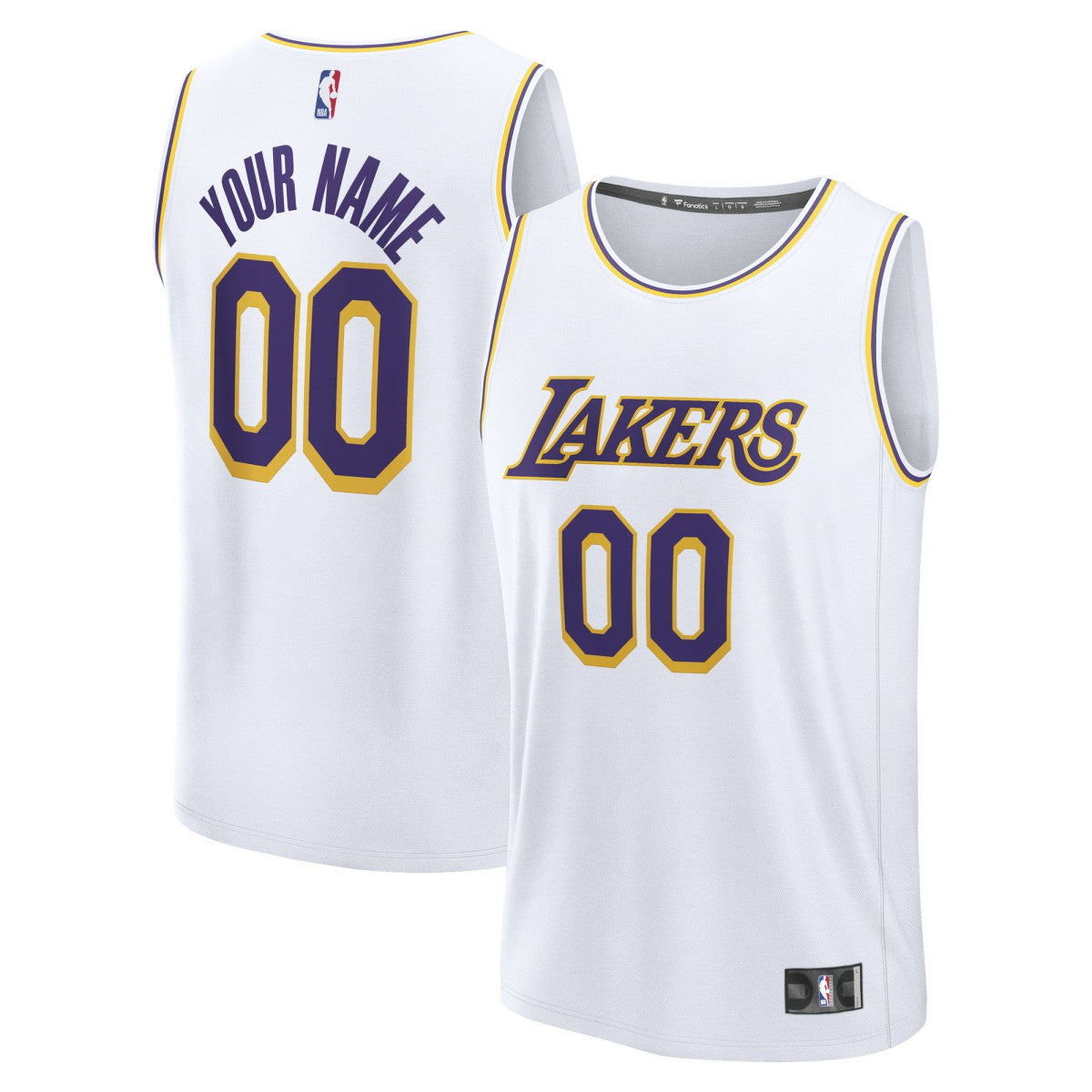 Los Angeles Lakers Youth Fast Break Custom Replica Jersey - White - Association Edition | Fanatics online