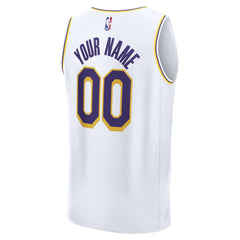 Los Angeles Lakers Youth Fast Break Custom Replica Jersey - White - Association Edition | Fanatics online