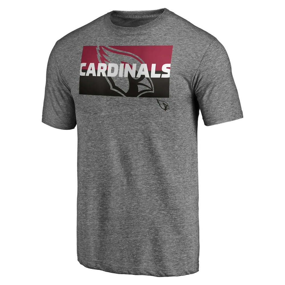 Arizona Cardinals Square Off Tri-Blend T-Shirt - Heather Gray discount