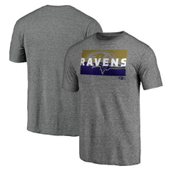 Baltimore Ravens Square Off Tri-Blend T-Shirt - Heather Gray for sale