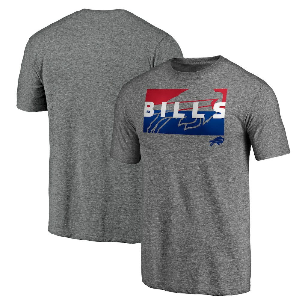 Buffalo Bills Square Off Tri-Blend T-Shirt - Heather Gray discount