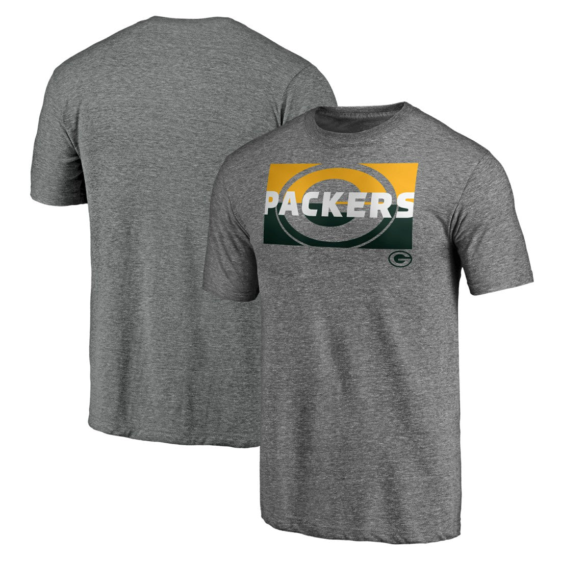Green Bay Packers Square Off Tri-Blend T-Shirt - Heather Gray sale