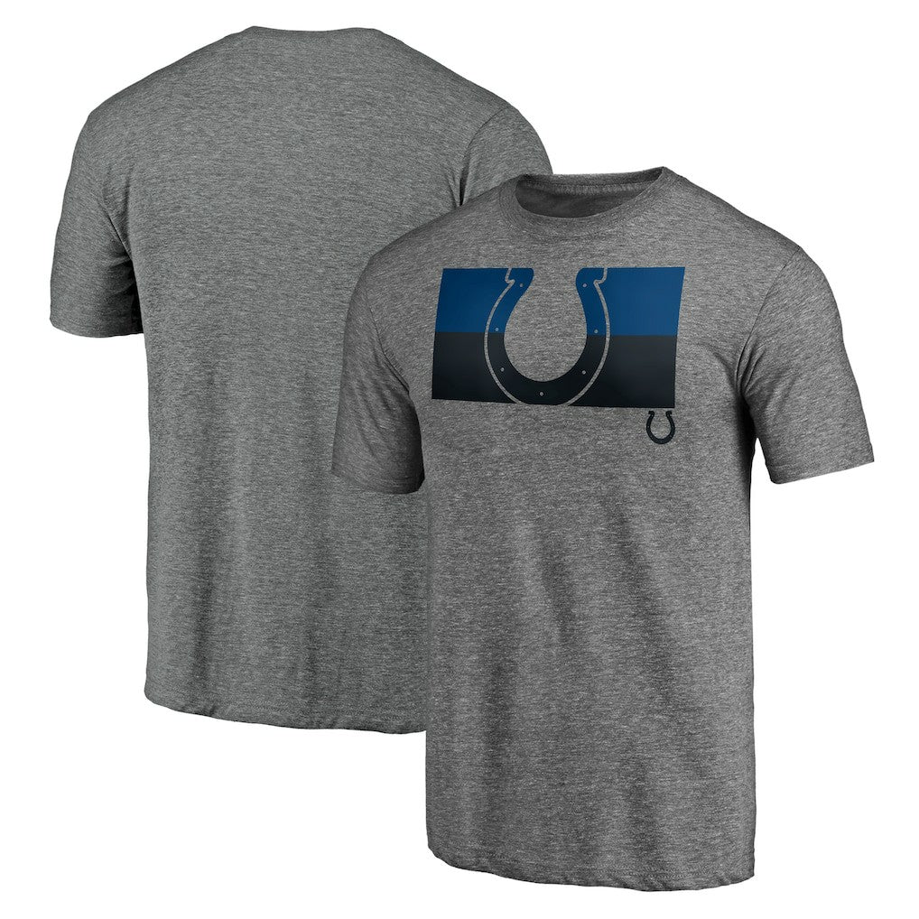 Indianapolis Colts Square Off Tri-Blend T-Shirt - Heather Gray on sale