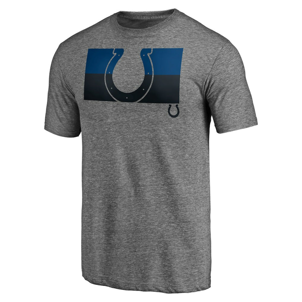 Indianapolis Colts Square Off Tri-Blend T-Shirt - Heather Gray on sale