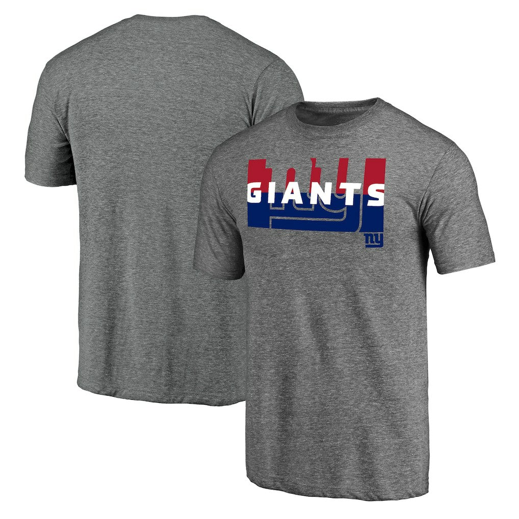 New York Giants Square Off Tri-Blend T-Shirt - Heather Gray cheap