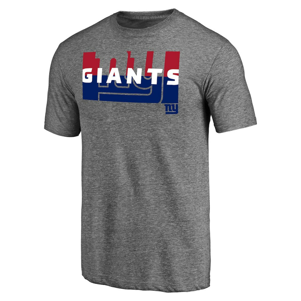 New York Giants Square Off Tri-Blend T-Shirt - Heather Gray cheap