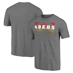 San Francisco 49ers Square Off Tri-Blend T-Shirt - Heather Gray for sale