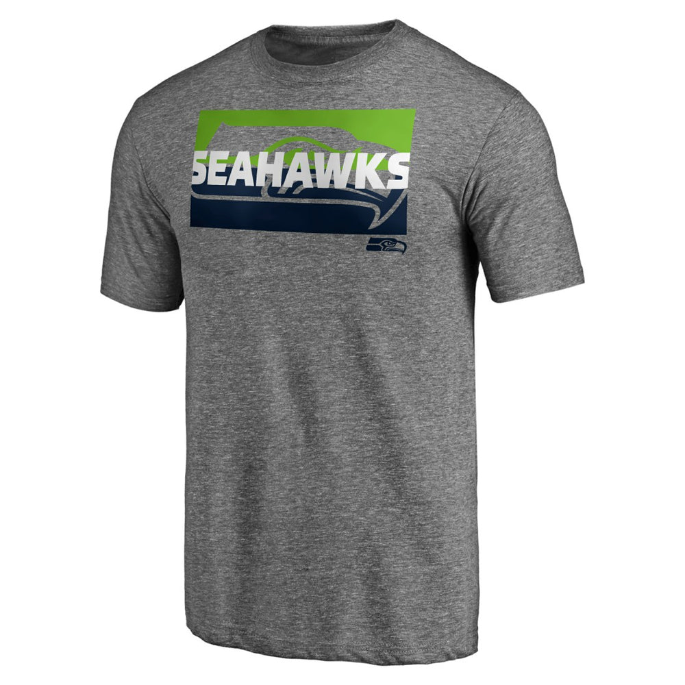 Seattle Seahawks Square Off Tri-Blend T-Shirt - Heather Gray for sale