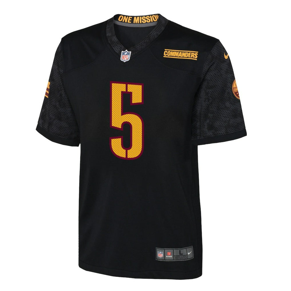 Jayden Daniels Washington Commanders Youth Alternate Game Jersey - Black | Nike cheap
