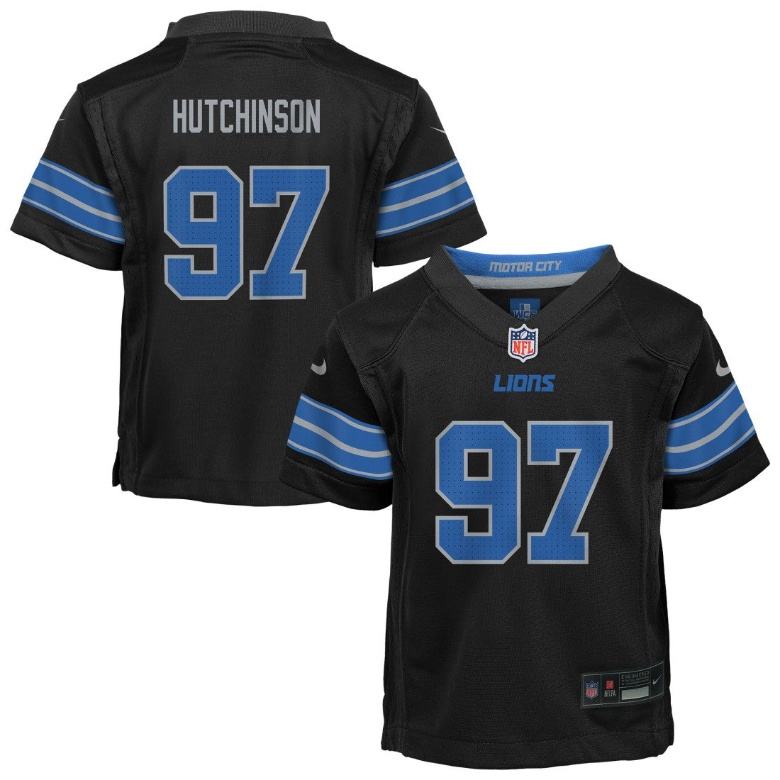 Aidan Hutchinson Detroit Lions Preschool Alternate Player Game Jersey - Black | Nike cheap