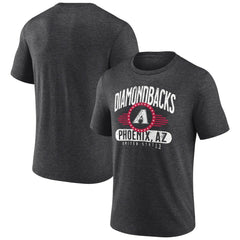 Arizona Diamondbacks Badge of Honor Tri-Blend T-Shirt - Charcoal