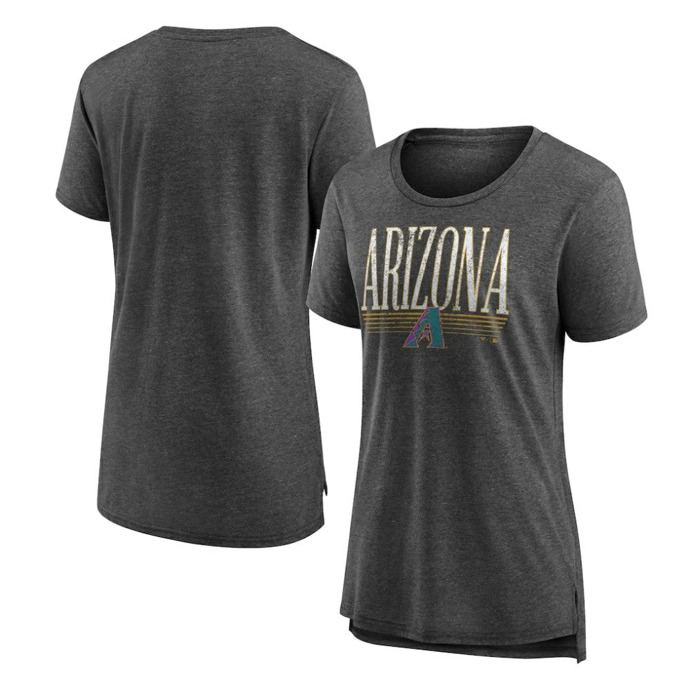Arizona Diamondbacks Women's Toppler Tri-Blend T-Shirt - Gray