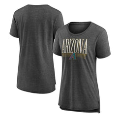 Arizona Diamondbacks Women's Toppler Tri-Blend T-Shirt - Gray