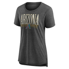 Arizona Diamondbacks Women's Toppler Tri-Blend T-Shirt - Gray