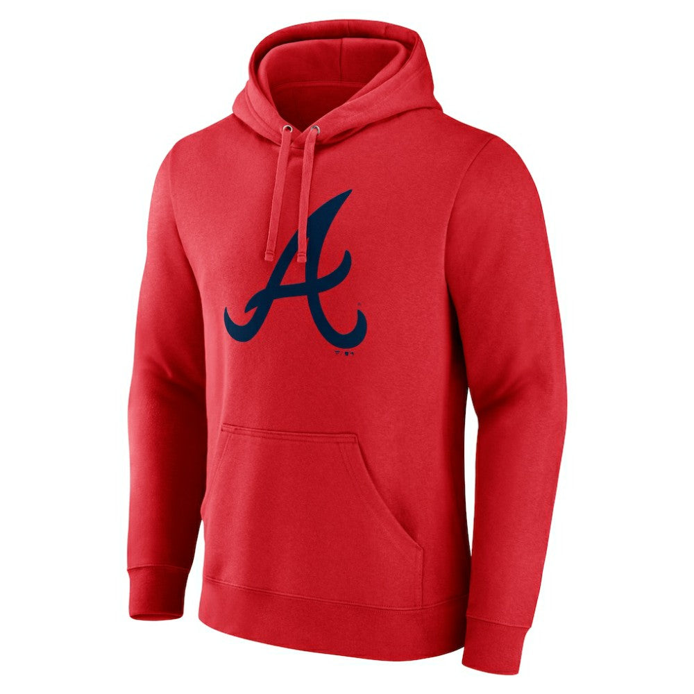Atlanta Braves Official Logo Pullover Hoodie - Red