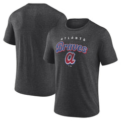 Atlanta Braves Wonderment Tri-Blend T-Shirt - Charcoal