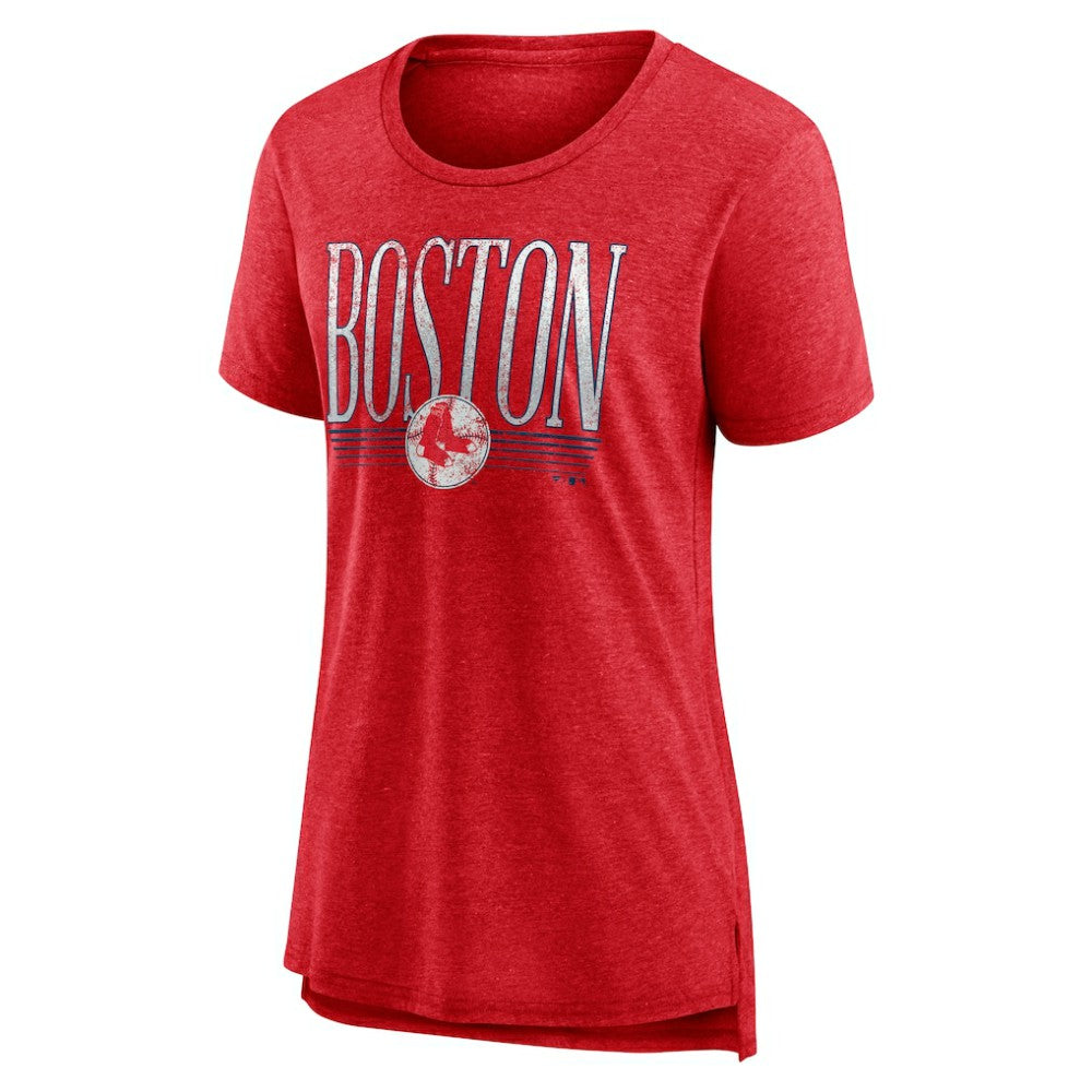 Boston Red Sox Women's Toppler Tri-Blend T-Shirt - Red
