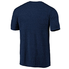 Chicago Cubs Weathered Official Logo Tri-Blend T-Shirt - Navy