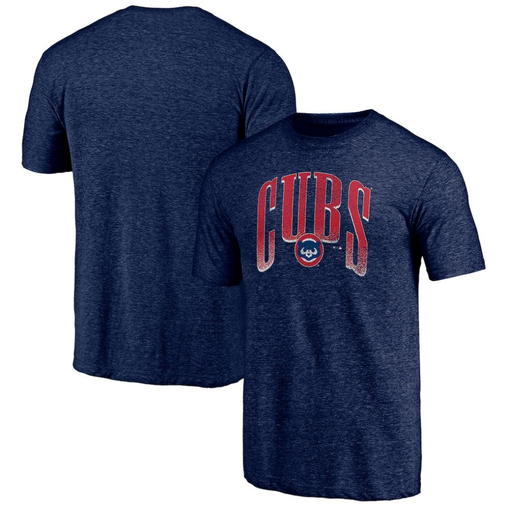 Chicago Cubs Line Corps Tri-Blend T-Shirt - Navy