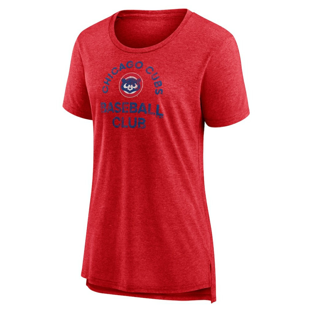 Chicago Cubs Women's Selected First Tri-Blend T-Shirt - Red