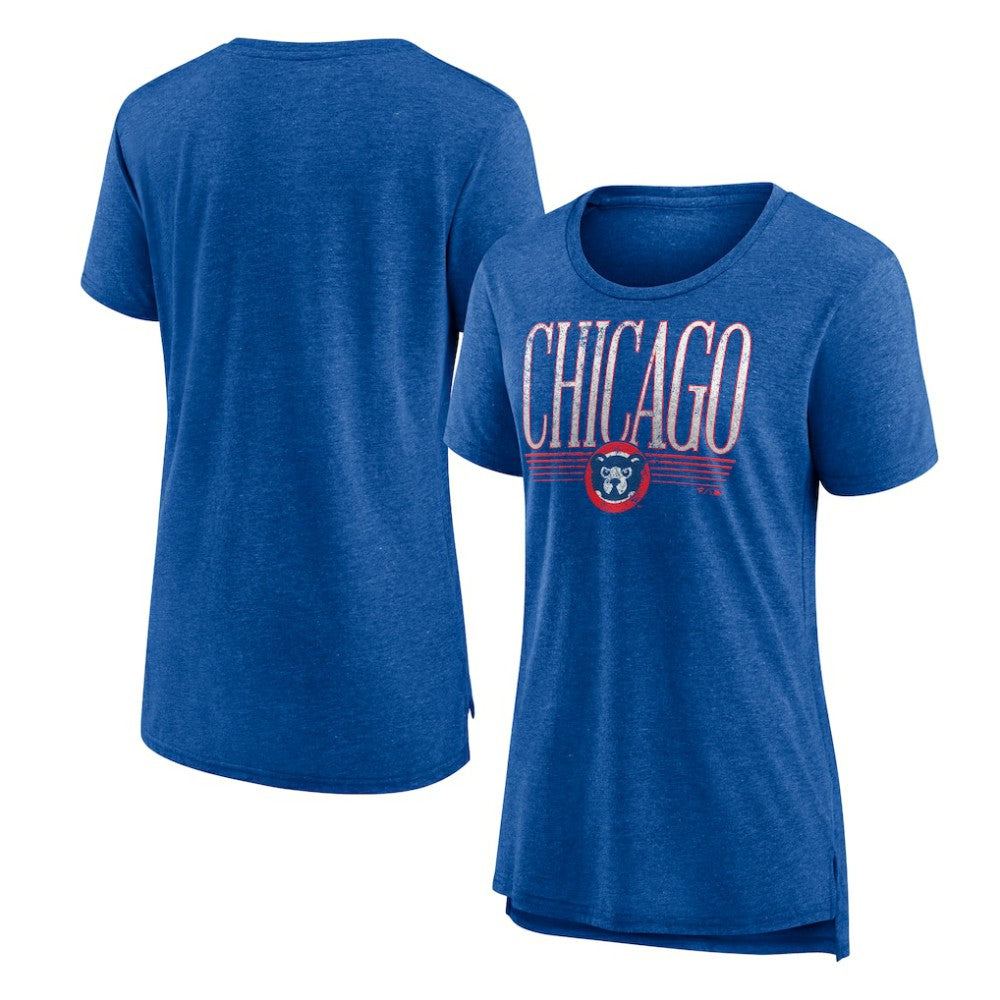 Chicago Cubs Women's Toppler Tri-Blend T-Shirt - Royal
