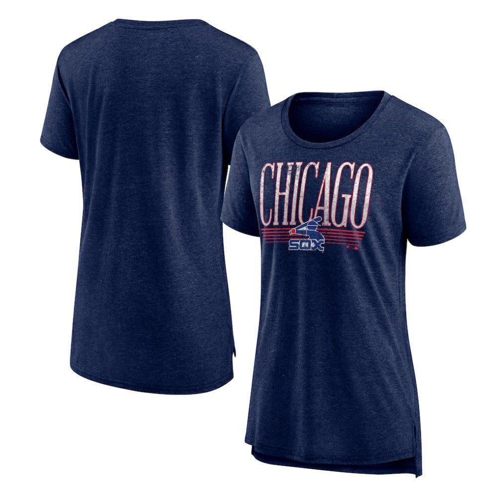 Chicago White Sox Women's Toppler Tri-Blend T-Shirt - Navy