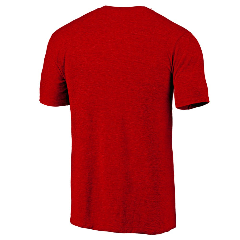 Cincinnati Reds Cooperstown Official Logo Tri-Blend T-Shirt - Red