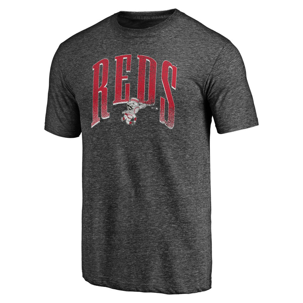 Cincinnati Reds Line Corps Tri-Blend T-Shirt - Charcoal