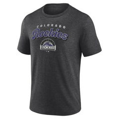 Colorado Rockies Wonderment Tri-Blend T-Shirt - Charcoal
