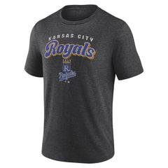 Kansas City Royals Wonderment Tri-Blend T-Shirt - Charcoal