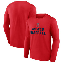 Los Angeles Angels Let's Go Long Sleeve T-Shirt - Red