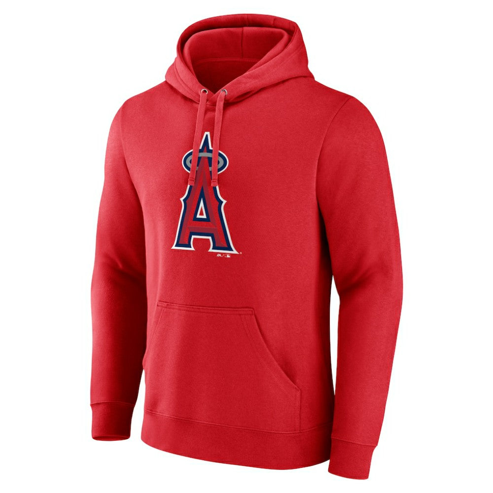Los Angeles Angels Official Logo Pullover Hoodie - Red